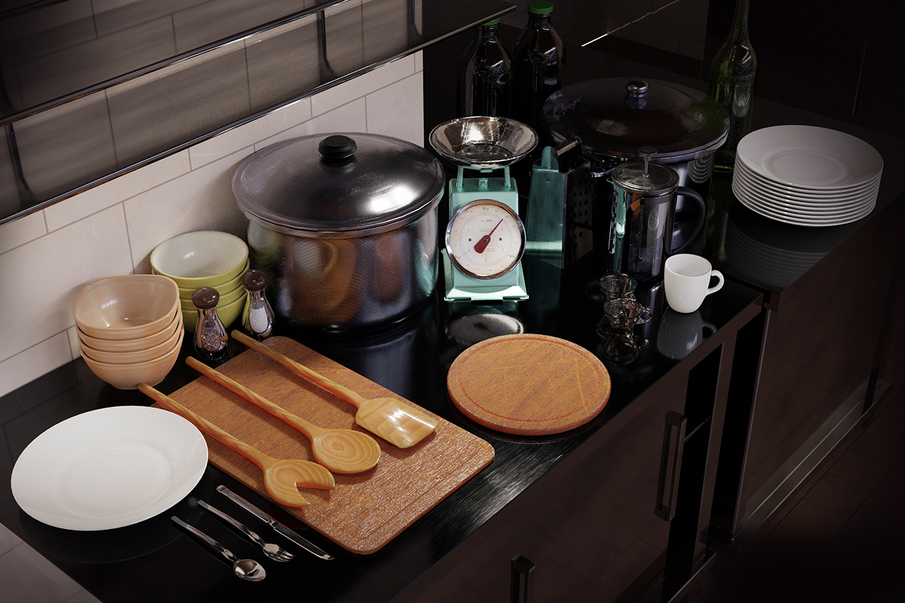 Kitchen Asset Library-Pack photoreal Vol.1 preview image 4
